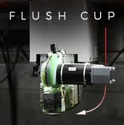 Flush Cup for EDM Machine